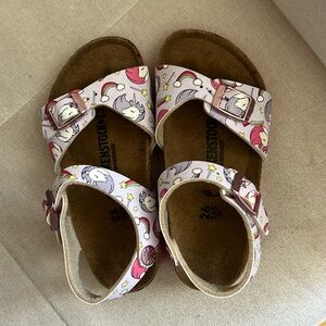 Kids unicorn Birkenstock sandals